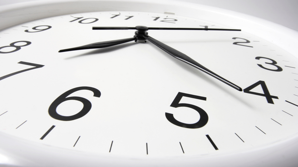 An image of a clock face